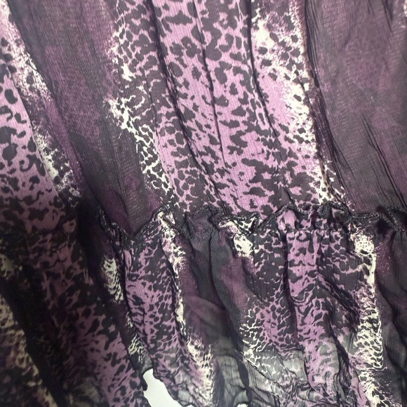 Y2K Whimsigoth Mob Wife Snakeskin Purple Maxi Dress Xhilaration M - Picture 8 of 8